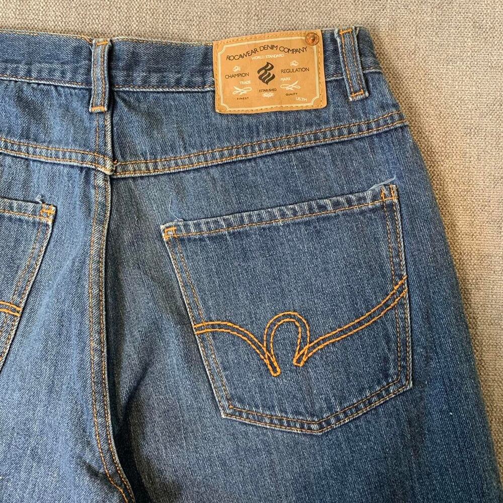 Y2k rocawear baggy embroidered jorts